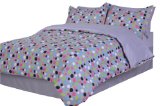 Divatex Dots Microfiber Twin Bed In the Bag