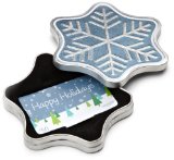 Amazon.com $25 Gift Card in a Snowflake Tin (Happy Holidays Card Design)