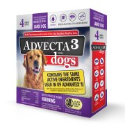 Advecta 3 Flea and Tick Protection for Large Dogs, 22 to 55 Pounds, 4 Month Supply