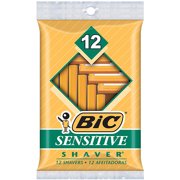 BIC Sensitive Shaver Disposable Razor, Men, 12-Count