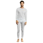 Men's Thermal Crew Neck Top & Bottoms Long Johns Underwear Set