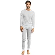 Men's Thermal Crew Neck Top & Bottoms Long Johns Underwear Set