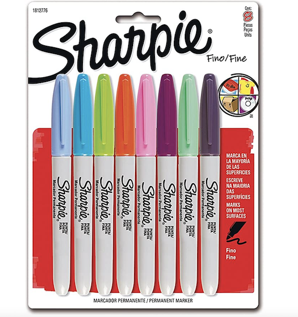 Sharpie 1812776 Marcador Permanente Punto Fino, 8 Colores Surtidos