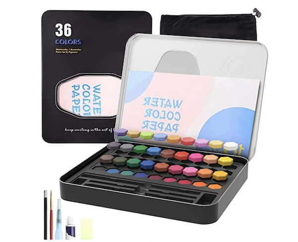 Watercolor Paint, 36 Colors Set