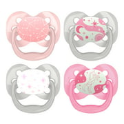 Dr. Brown's Advantage Symmetrical Pacifier with Air Flow - Pink - 4pk - 0-6m