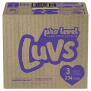 Luvs Pro Level Leak Protection Diapers, Size 3, 234 Count