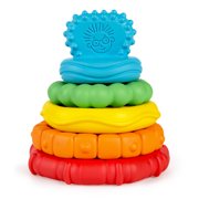 Baby Einstein Stack & Teethe Multi-Textured Easy-to-Grasp 5-Piece Teether Toy Set, Ages 3 months +