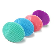 "4Pcs Baby Bath Brush, Baby Cradle Cap Brush, Silicone Massage Brush, Silicone Scrubbers Exfoliator Brush , Essential for Dry Skin, Cradle Cap"