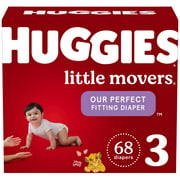 Huggies Little Movers Baby Diapers (Choose Your Size & Count)