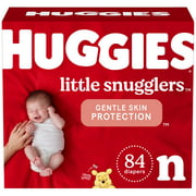 Huggies Little Snugglers Baby Diapers, Size Newborn, 84 Ct