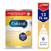 Enfamil Concentrated Liquid Infant Formula, Milk-based Baby Formula with Iron, Omega-3 DHA & Choline, 13 Fl Oz Can