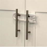 Child Safety Sliding Cabinet Locks (4 Pack) - Baby Proof Knobs, Handles, & Doors - U Shape Sliding Safety Latch Lock by Jool Baby