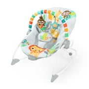 Bright Starts Safari Blast Infant to Toddler Rocker Seat with Soothing Vibrations, Ages Newborn +