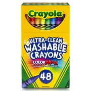 Crayola Ultra Clean Washable Color Max Crayons, Standard Size, Set of 48