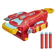 Hasbro Marvel Avengers Mech Strike Iron Man Strikeshot Gauntlet, 3 NERF Darts