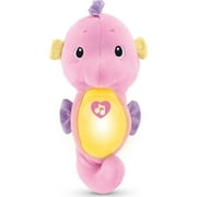 Fisher-Price Soothe & Glow Seahorse, Musical Plush Toy & Sound Machine for Baby with Lights, Pink