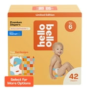 Hello Bello Premium Baby Diapers, Toddler Size 6 Honeysuckle 42ct(Select for More Options)