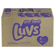 Luvs Pro Level Leak Protection Diapers, Size 4, 198 Count