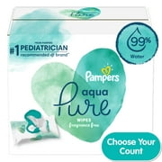 Pampers Aqua Pure Sensitive Baby Wipes (Choose Your Count)