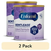 (2 pack) Enfamil Gentlease Powder Baby Formula with Iron, 12.4 oz