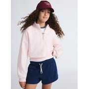 Weekend Academy Girls Fleece Quarter Zip Sweatshirt, Sizes 4-18