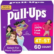 Pull-Ups Girls' Potty Training Pants, 4T-5T (38-50 lbs), 60 Count (Select for More)