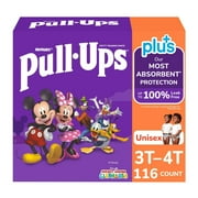 Huggies Pull-Ups Plus Training Pants, Unisex, 3T-4T (116 Count)