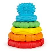 Baby Einstein Stack & Teethe Multi-Textured Easy-to-Grasp 5-Piece Teether Toy Set, Ages 3 months +