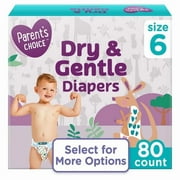 Dry & Gentle Diapers Size 6, 80 Count (Select for More Options)